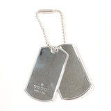 GUCCI key ring Dog tag Ball chain Silver925 Silver unisex Second hand