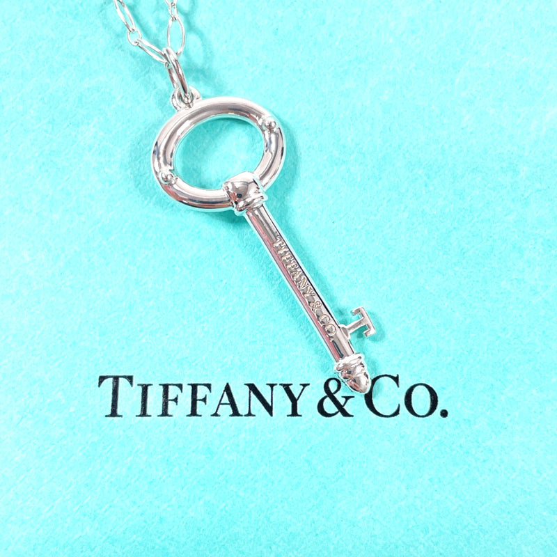 TIFFANY&Co. Necklace Oval key Silver925 Silver Women Second hand