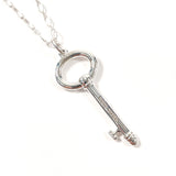 TIFFANY&Co. Necklace Oval key Silver925 Silver Women Second hand