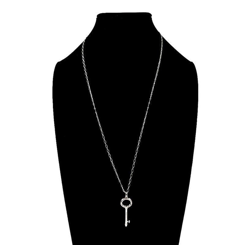 TIFFANY&Co. Necklace Oval key Silver925 Silver Women Second hand