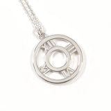 TIFFANY&Co. Necklace Atlas Open Medallion Silver925 Silver Women Second hand
