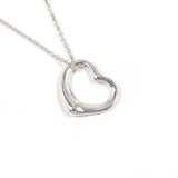 TIFFANY&Co. Necklace Open heart Elsa Peretti Silver925 Silver Women Second hand