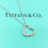 TIFFANY&Co. Necklace Open heart Elsa Peretti Silver925 Silver Women Second hand