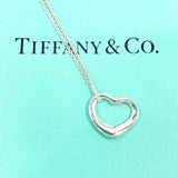 TIFFANY&Co. Necklace Open heart Elsa Peretti Silver925 Silver Women Second hand