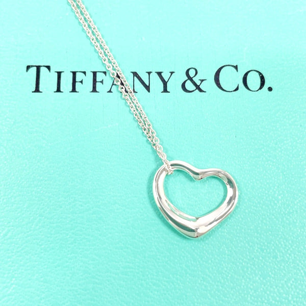 TIFFANY&Co. Necklace Open heart Elsa Peretti Silver925 Silver Women Second hand