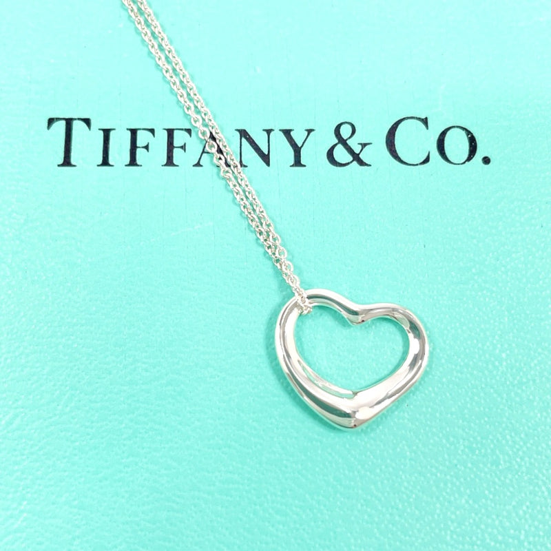 TIFFANY&Co. Necklace Open heart Elsa Peretti Silver925 Silver Women Second hand
