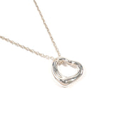 TIFFANY&Co. Necklace Open heart Elsa Peretti Silver925 Silver Women Second hand