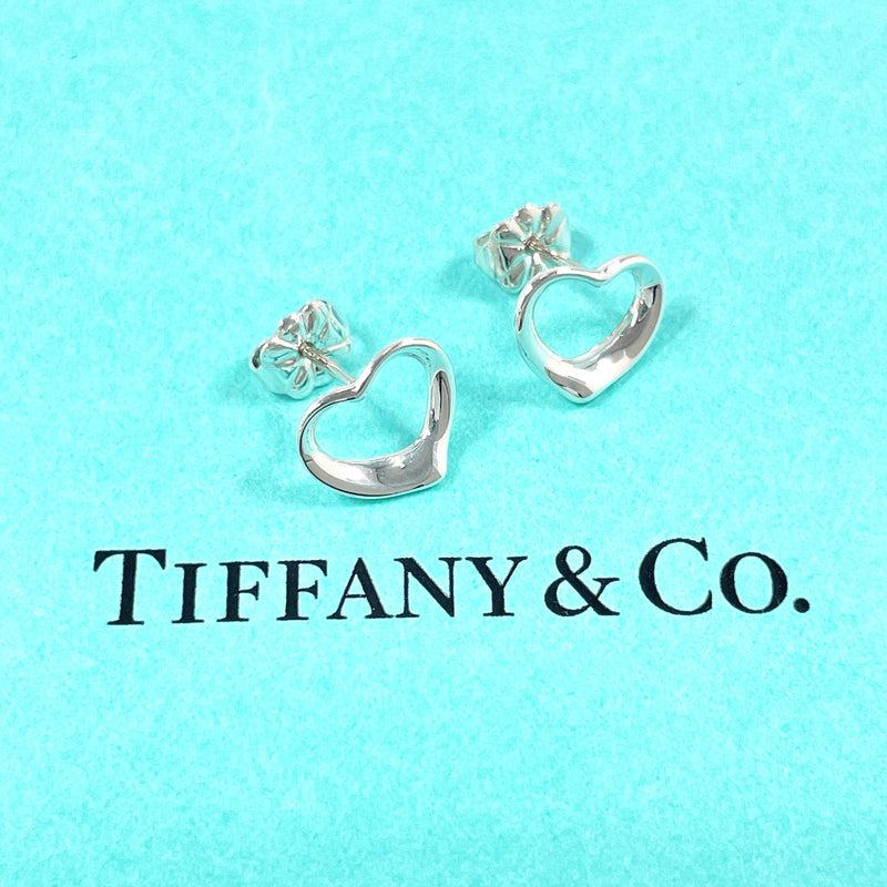 TIFFANY&Co. earring Open heart Elsa Peretti Sterling Silver/14 white gold Silver Women Second hand