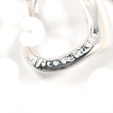 TIFFANY&Co. earring Open heart Elsa Peretti Sterling Silver/14 white gold Silver Women Second hand