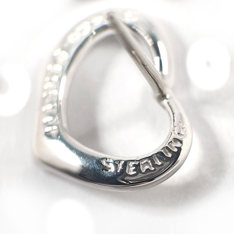 TIFFANY&Co. earring Open heart Elsa Peretti Sterling Silver/14 white gold Silver Women Second hand