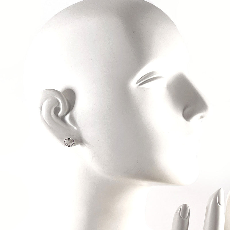 TIFFANY&Co. earring Open heart Elsa Peretti Sterling Silver/14 white gold Silver Women Second hand