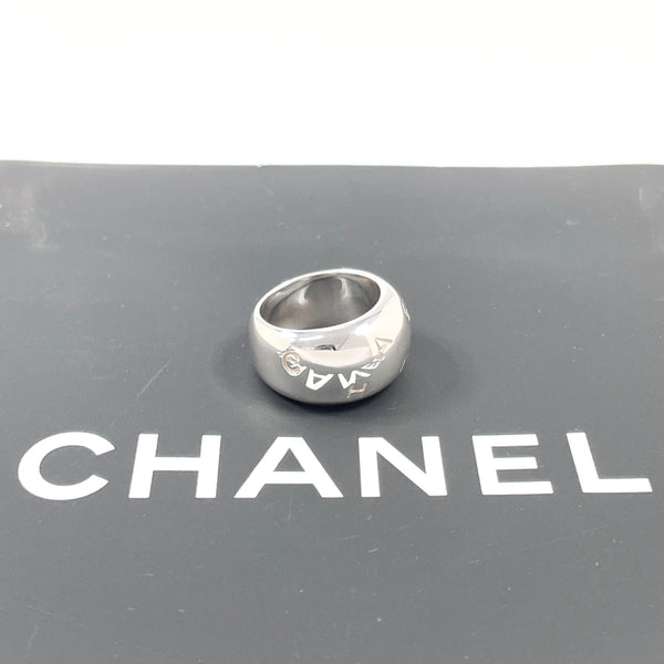 CHANEL Ring logo vintage Silver925 #US 6 1/4 Silver Women Second hand
