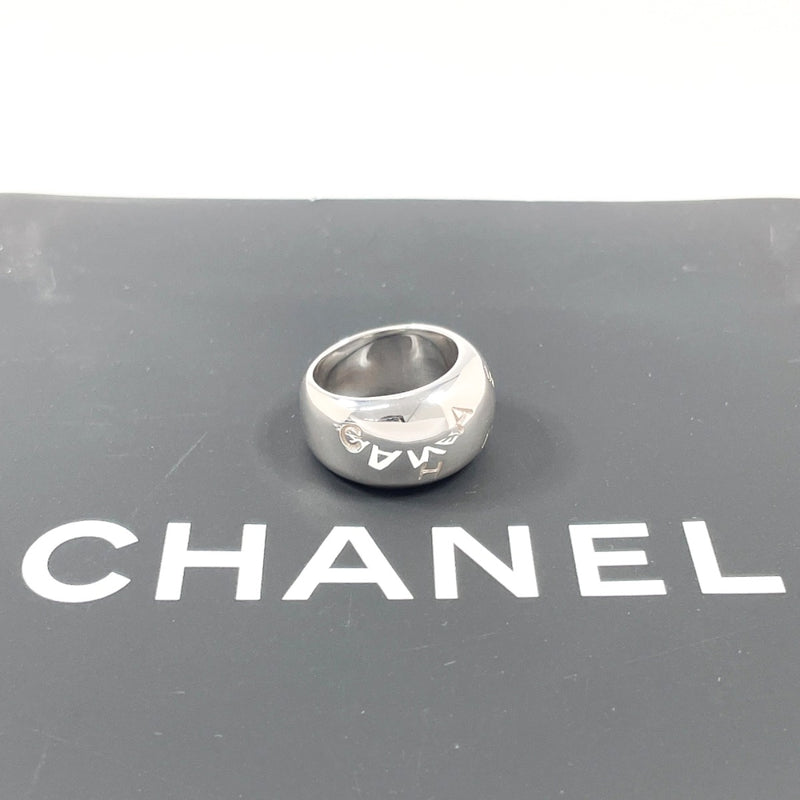 CHANEL Ring logo vintage Silver925 #US 6 1/4 Silver Women Second hand