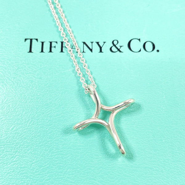 TIFFANY&Co. Necklace Infinity cross Elsa Peretti Silver925 Silver Women Second hand