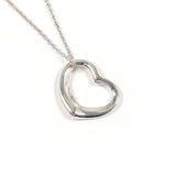 TIFFANY&Co. Necklace Open heart Elsa Peretti Silver925 Silver Women Second hand