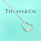 TIFFANY&Co. Necklace Open heart Elsa Peretti Silver925 Silver Women Second hand