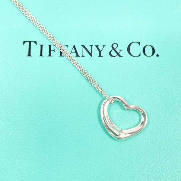 TIFFANY&Co. Necklace Open heart Elsa Peretti Silver925 Silver Women Second hand
