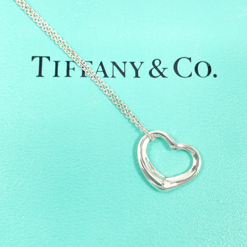 TIFFANY&Co. Necklace Open heart Elsa Peretti Silver925 Silver Women Second hand