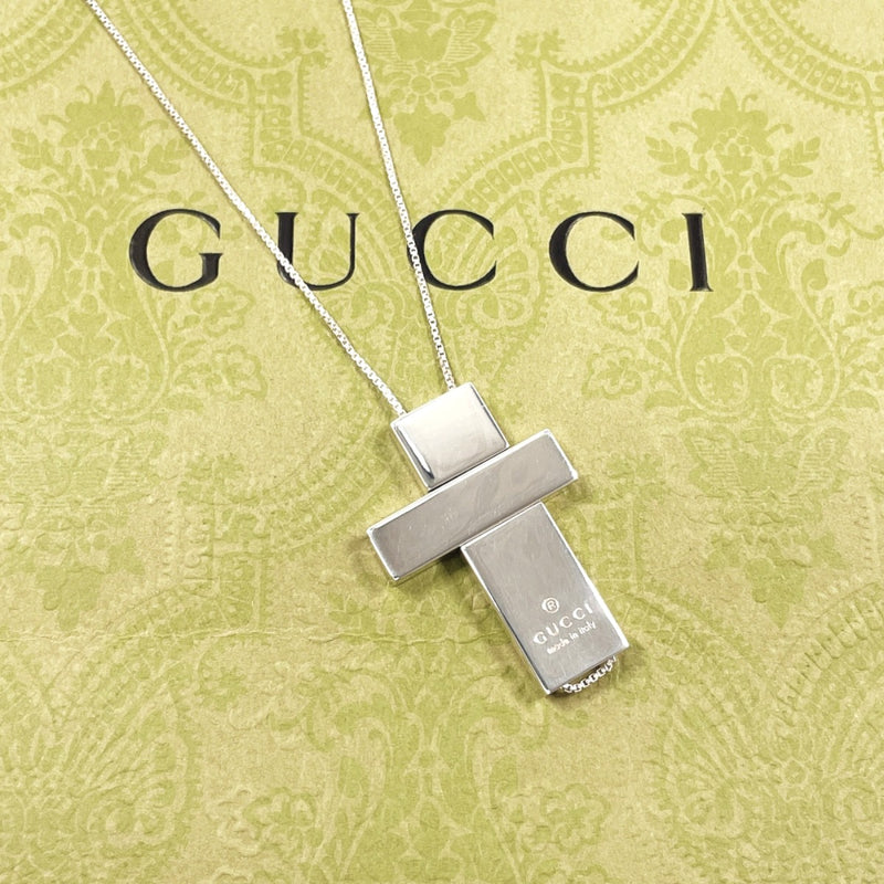 GUCCI Necklace Separate cross Silver925 Silver unisex Second hand