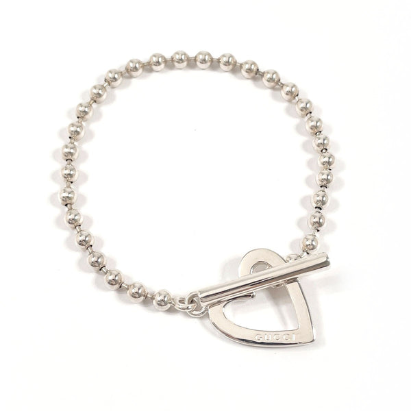 GUCCI bracelet Ball Chain Heart Silver925 Silver Women Second hand