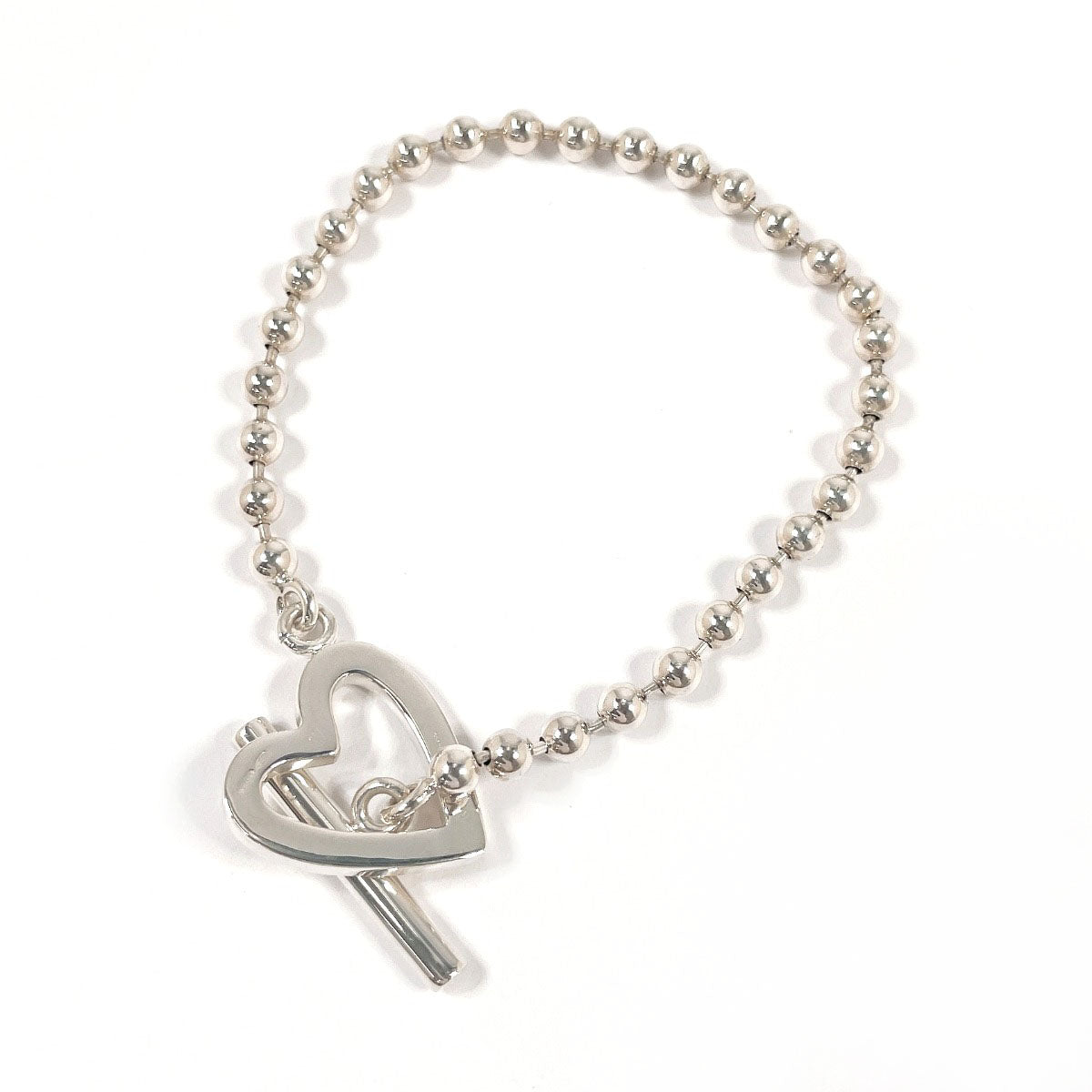 GUCCI bracelet Ball Chain Heart Silver925 Silver Women Second hand