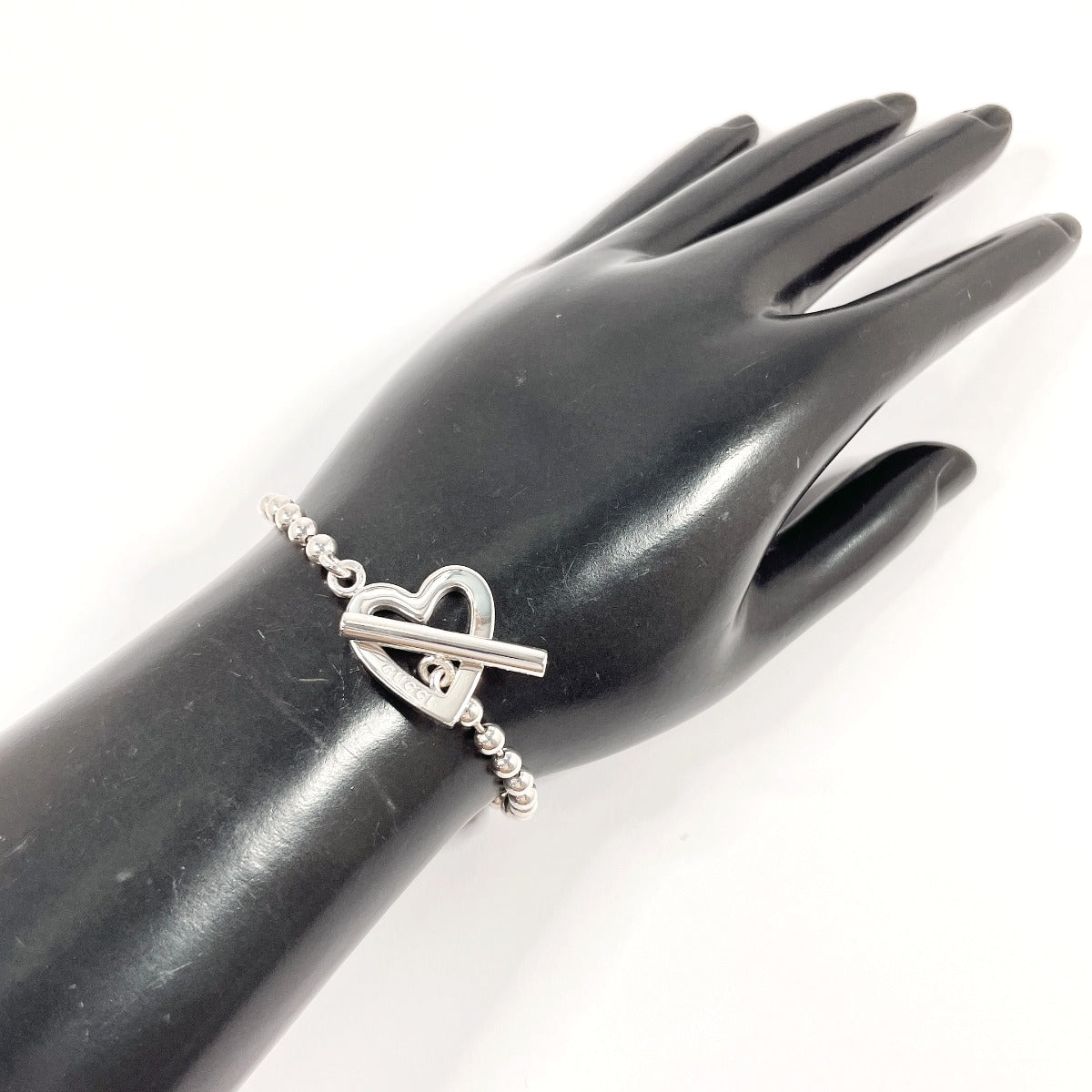 アクセサリー GUCCI silver925 ball chain bracelet GUCCI bracelet Ball Chain Heart Silver925 Silver Women