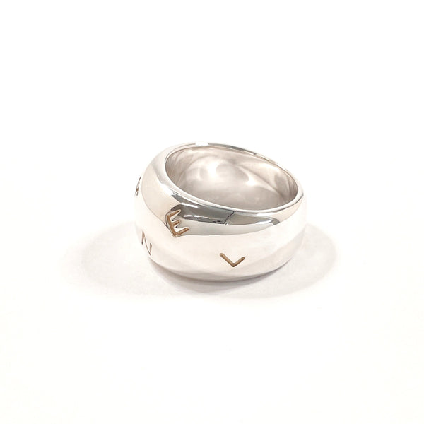 CHANEL Ring logo vintage Silver925 #US 6 1/4 Silver Women Second hand