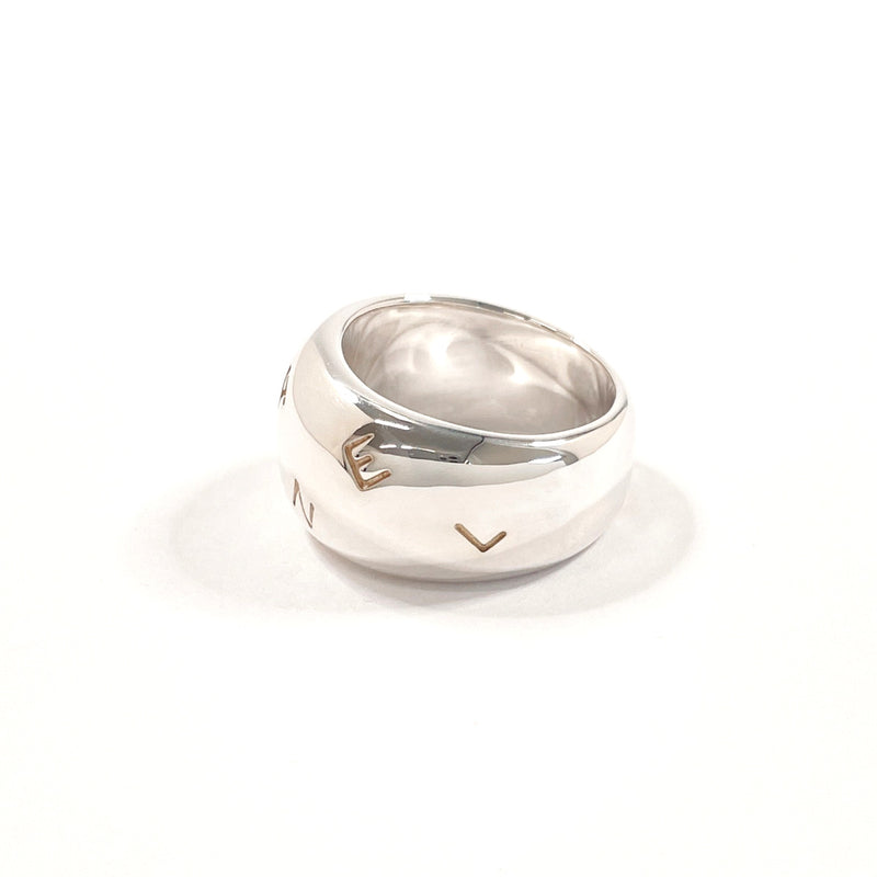 CHANEL Ring logo vintage Silver925 #US 6 1/4 Silver Women Second hand