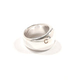 CHANEL Ring logo vintage Silver925 #US 6 1/4 Silver Women Second hand