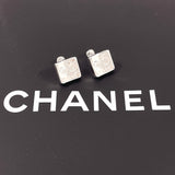 CHANEL earring square clover vintage Silver925 Silver Women Second hand