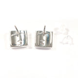 CHANEL earring square clover vintage Silver925 Silver Women Second hand