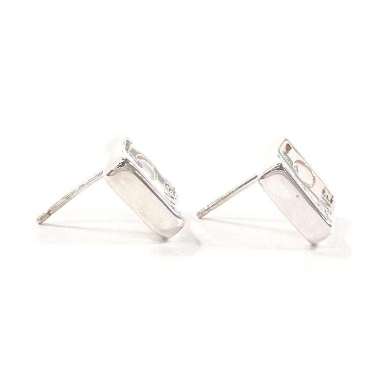 CHANEL earring square clover vintage Silver925 Silver Women Second hand