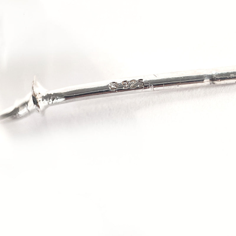 CHANEL earring square clover vintage Silver925 Silver Women Second hand