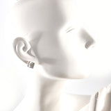 CHANEL earring square clover vintage Silver925 Silver Women Second hand