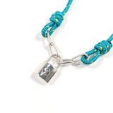 LOUIS VUITTON bracelet Q95866 Bracelet Lockit Silver925 blue blue C83319 unisex Second hand