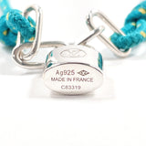 LOUIS VUITTON bracelet Q95866 Bracelet Lockit Silver925 blue blue C83319 unisex Second hand