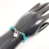 LOUIS VUITTON bracelet Q95866 Bracelet Lockit Silver925 blue blue C83319 unisex Second hand