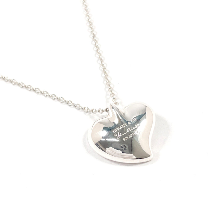 TIFFANY&Co. Necklace Curved heart Elsa Peretti Silver925 Silver Women Second hand