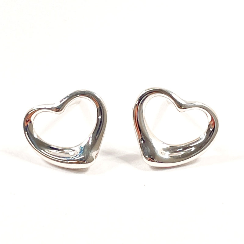 TIFFANY&Co. earring Open heart Elsa Peretti Silver925/14 white gold Silver Women Second hand