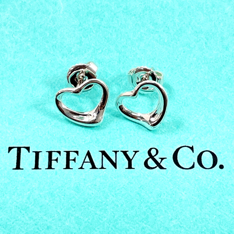TIFFANY&Co. earring Open heart Elsa Peretti Silver925/14 white gold Silver Women Second hand