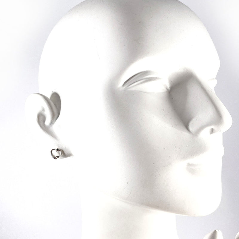 TIFFANY&Co. earring Open heart Elsa Peretti Silver925/14 white gold Silver Women Second hand