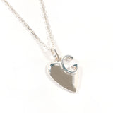 GUCCI Necklace 233963 J8400 8106 G logo heart Silver925 Silver Women Second hand