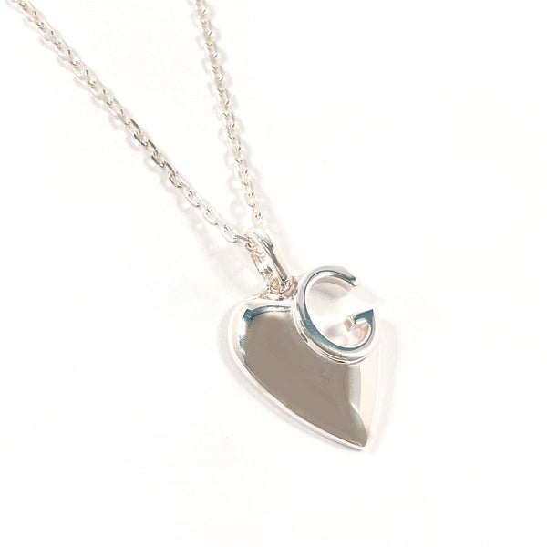 GUCCI Necklace 233963 J8400 8106 G logo heart Silver925 Silver Women Second hand