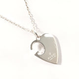GUCCI Necklace 233963 J8400 8106 G logo heart Silver925 Silver Women Second hand