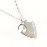 GUCCI Necklace 233963 J8400 8106 G logo heart Silver925 Silver Women Second hand