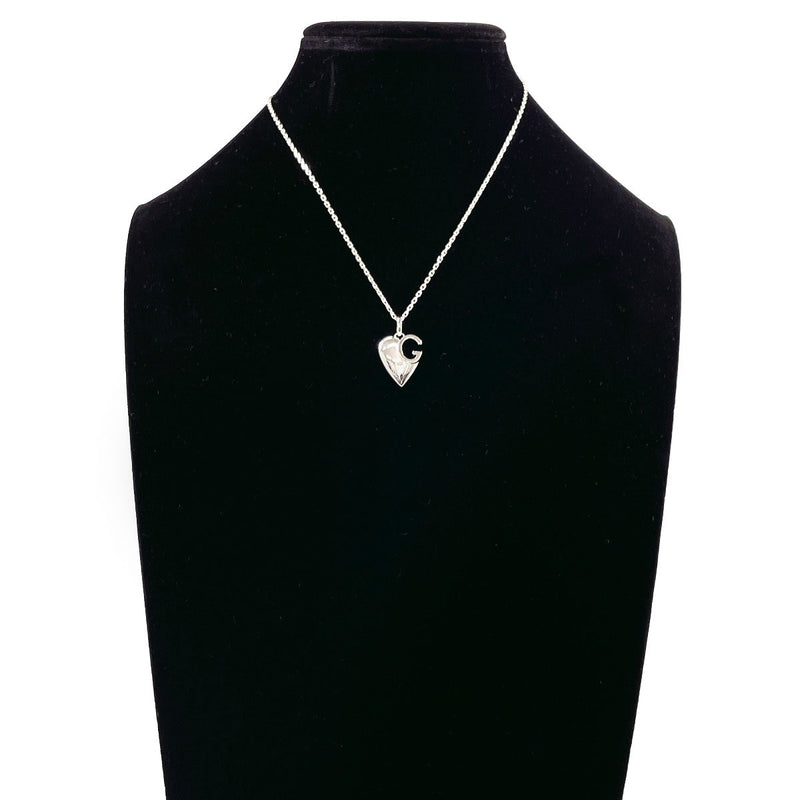 GUCCI Necklace 233963 J8400 8106 G logo heart Silver925 Silver Women Second hand
