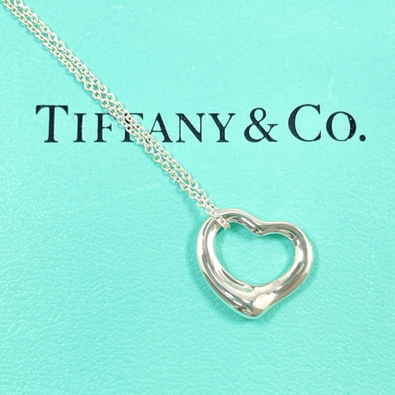 TIFFANY&Co. Necklace Open heart Elsa Peretti Silver925 Silver Women Second hand