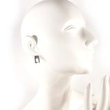 GUCCI earring G logo Silver925 Silver unisex Second hand