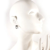 GUCCI earring G logo Silver925 Silver unisex Second hand