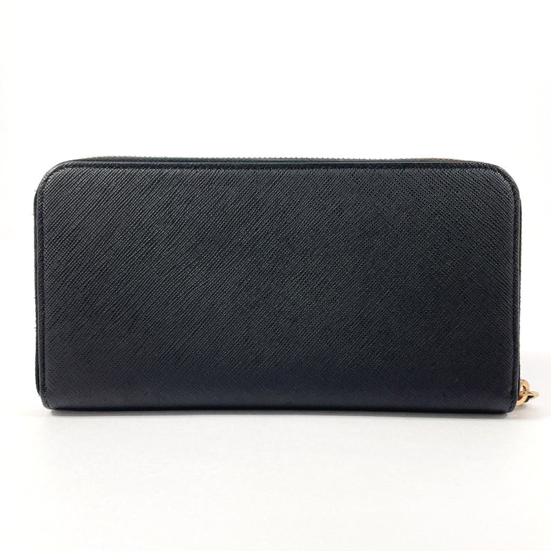 PRADA purse Safiano leather Black 230A Women Second hand